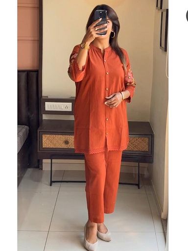 New designer  cotton co-ord set | Code KD177 stt