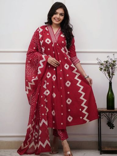 beautiful hand work & print kurti set | Code K314 stt