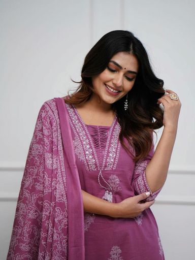 Beautiful cotton kurti set | Code K315 stt
