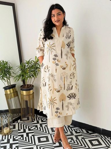 Cotton Kurta with plazo Sets | Code KD118 stt