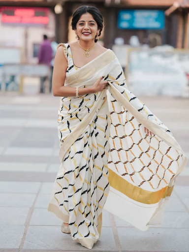 black chain saree | Code TS111 kbb