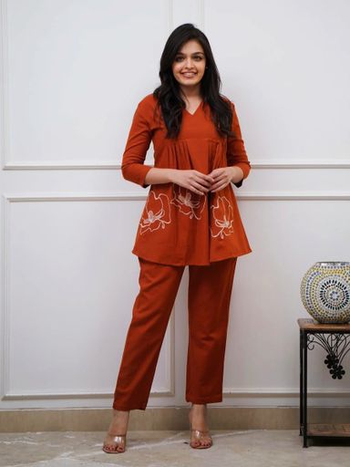 Beautiful embroidery work coord set | Code KD141 stt