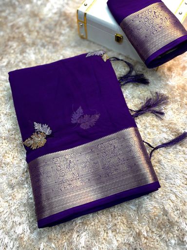 pure Georgette work saree | Code AS490 tkk