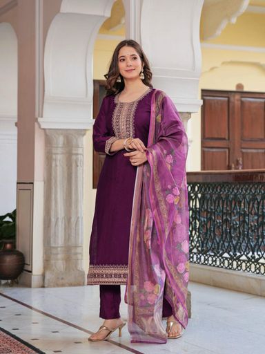 Beautiful Mirror & coding Embroidery work kurti set | Code D228 stt