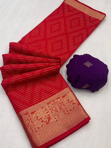 Viscose georgette Silk Saree | Code AS492 tgg