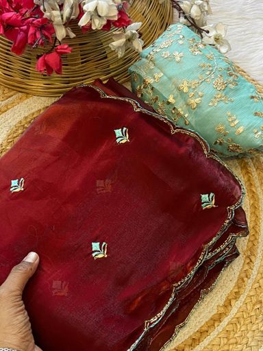 Elegant jimmy choo  chiffon saree | Code AS500 tk