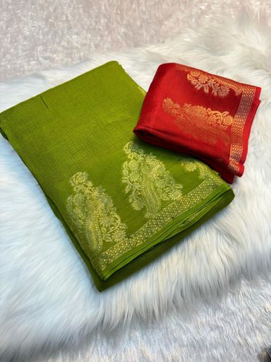 Trending Pure soft Viscose Khadi saree | Code AS501pj