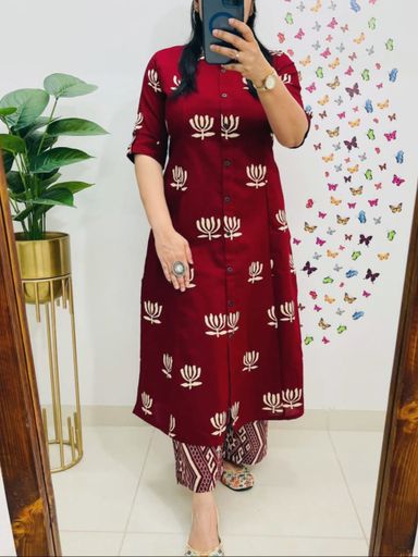 Premium pure cotton print coord set | Code KD150 stt