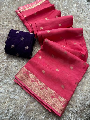 Trending Pure Soft Viscose Crepe Silk saree | Code AS515 tkk