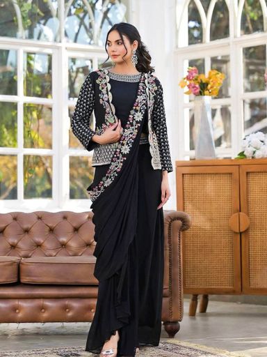 Trending Party Wear Koti with Sarara | Code D241 hkk
