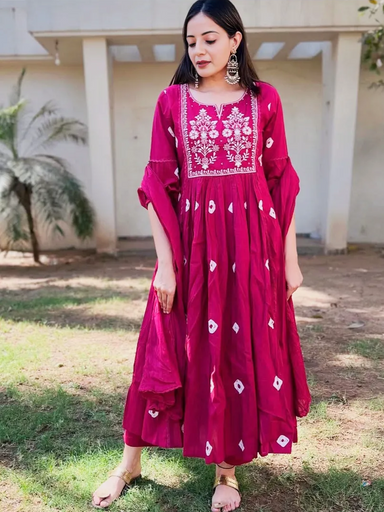 Amazing cotton flared set | Code K371 ST
