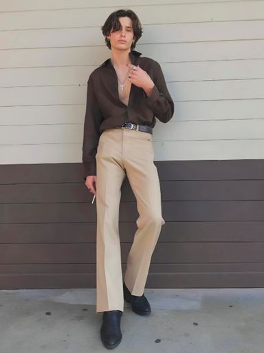 Japanese Style Bootcut Pants | Code MJ114 KA