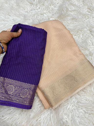 Pure viscose Chinnon saree | Code AS545 GH