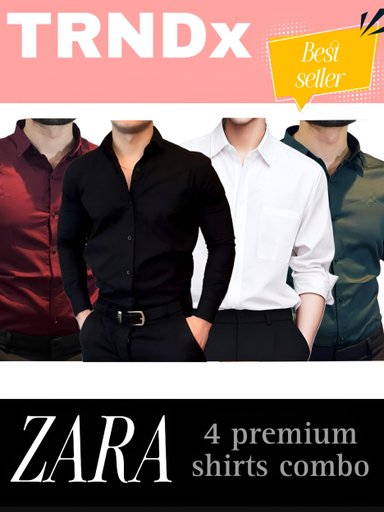4 ZARA premium cpy shirts combo | Code S432 sg, qb