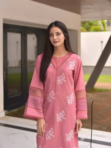 DESIGNER EXCLUSIVE ROMAN SILK SUIT | Code D257 GR