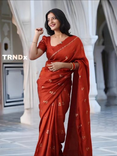 Pure soft Viscose Khadi silk satin border saree | Code AS580 GH, RD