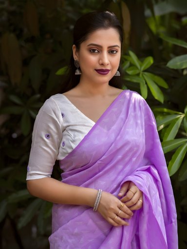 soft self jacquard saree | Code AS581 RD
