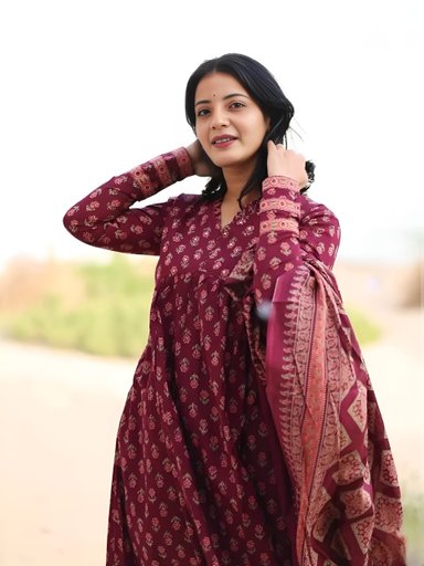 Beautiful Cotton kurti set | Code K395 ST
