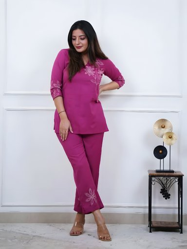 Beautiful Pure cotton coord set | Code KD183 RY