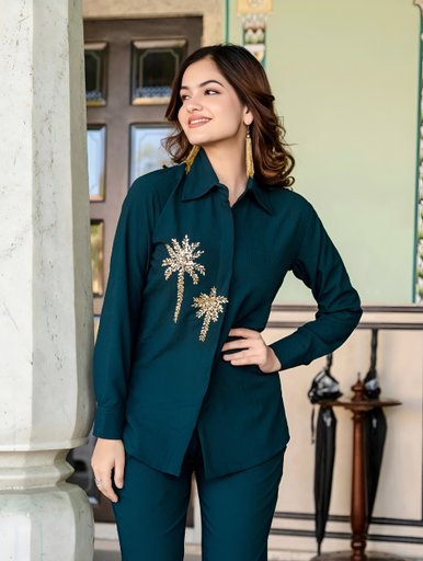 Trending Beautiful hand work Coord set | Code KD198 JFB