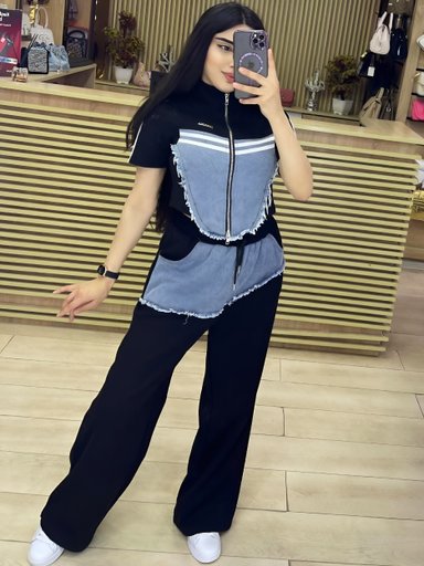 Luxury Denim 2 Pc Coord Set | Code W120 NK