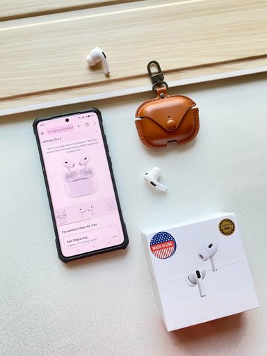 Airpod pro2 with Leather Case | Code M144 GG