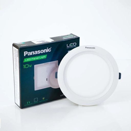 Panasonic Round 10W 6500K Polycarbonate LED Panel Light | LM 80 Tested LED | 800 lm | 80 CRI | Cool Day Light For Home And Hall Model No. PPAM22107