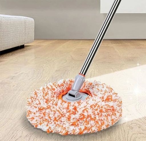 Multifunctional Wet and Dry Cleaning Tool with Mop Head and Rod 
