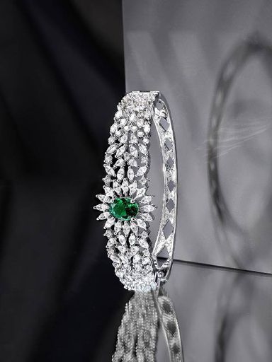 Rhodium plated Zicronia  Bracelet