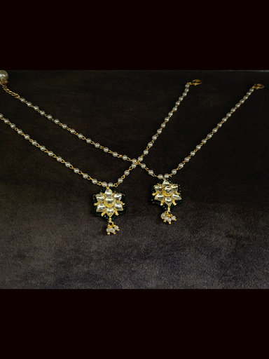 Paachi Kundan Anklets