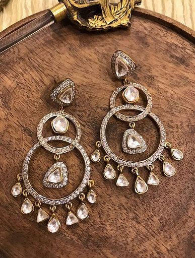 Dual Plated Polki Earrings
