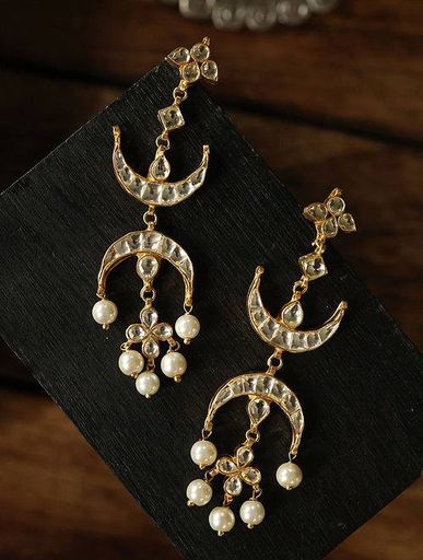 Gold Plated Kundan Earrings 
