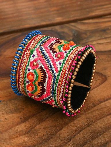 Multicolor Handcrafted Cuff