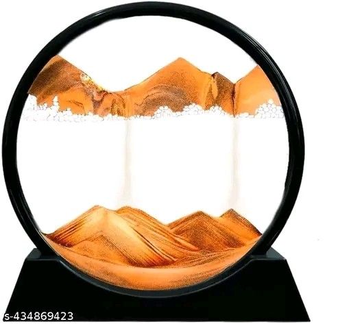 Moving Sand Art Picture Glass Liquid Painting 3D