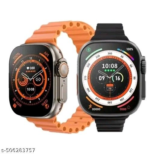 S8 ULTRA 1.89" AMOLED Display, Bluetooth Calling, Stress Monitor|15 Sports Modes Android Smart Watch |Metallic Build, Intelligent Gesture 