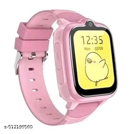 4G GPS Watch for Kids| Smart Watch for Kids| with SIM Card| Exciting Games| Two-Way Voice Call| Video Call Feature| SOS Call Button| Calling Watch for Kids Boys&Girls (Pink)
