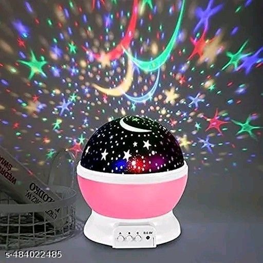 Star Master Projector with USB Wire Colorful Romantic LED Night Projector & Bed Light Lamp for Home Decoration Diwali & Christmas (Assorted Color)