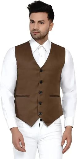 Waistcoats For Men | Stylish brownColour 