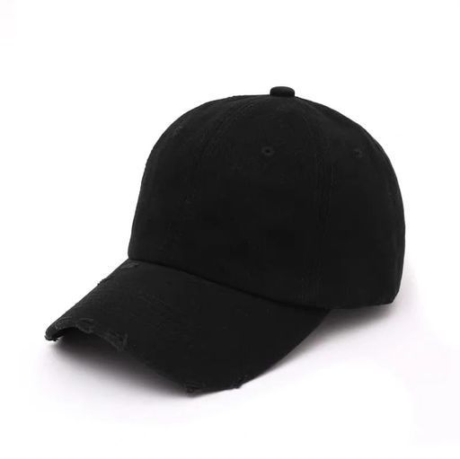 Distressed baseball  Black cap Pack of 10