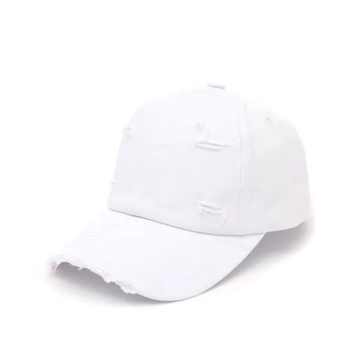 Distressed baseball White cap Pack of 10