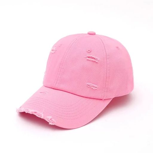 Distressed baseball Pink cap Pack of 10