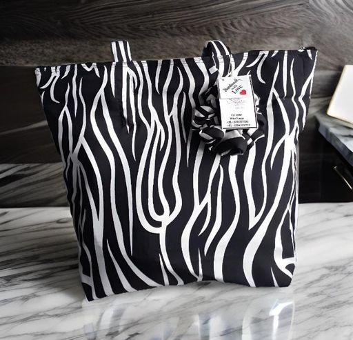 Bold & Chic Zebra Print Tote Bag