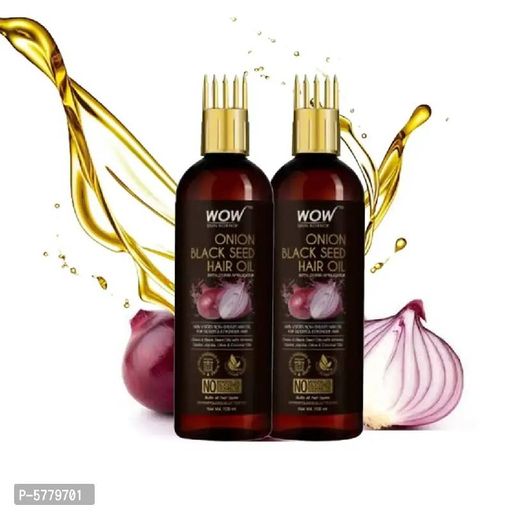 WOW SKIN SCIENCE ONION BLACK SEED HAIR OIL PACK OF 2 100ML+100ML