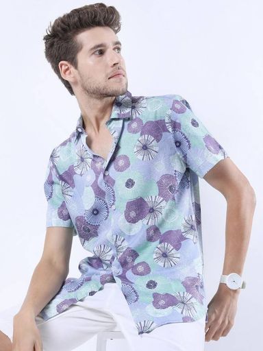 Slim Fit Printed Casual Shirt