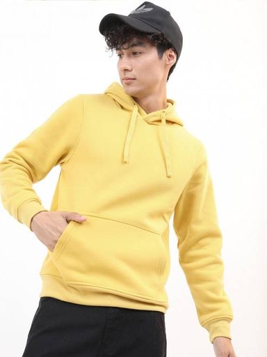 Men Yellow Hoodie 