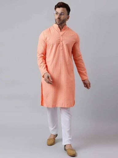  Regular Fit Kurta & Pyjamas Set