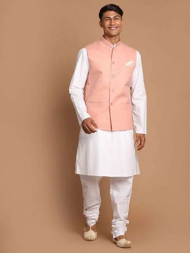 Kurta & Churidar With Nehru Jacket