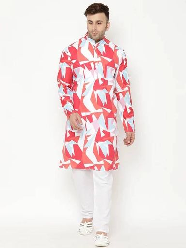 Regular Fit Kurta & Pyjamas Set