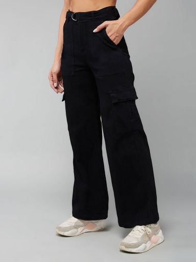  Wide Leg Stretchable Denim Jeans