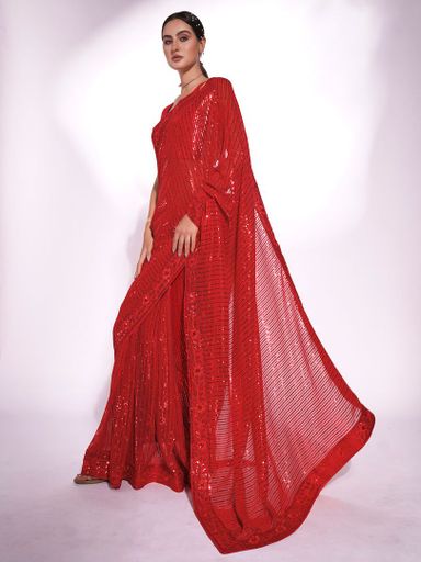  Beads and Stones Saree